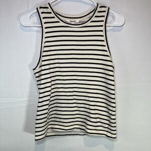 Splendid Women's Size Medium Striped Sleeveless Tank Top 100%‎ Cotton